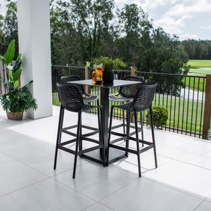 best-outdoor-furniture-Roma 75 Lennox - 5pce (70x70) - Outdoor Bar Set #color_BLACK