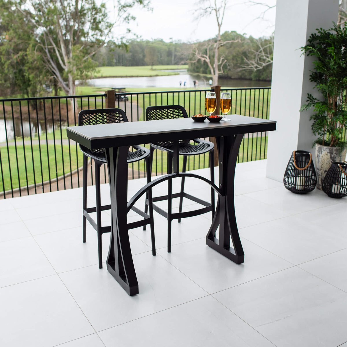 Roma 75 Malibu - 3pce (130x45) - Outdoor Bar Set