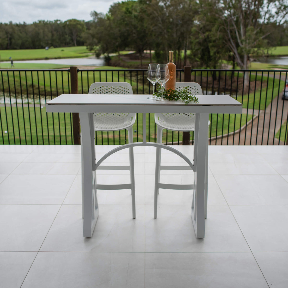 Roma 75 Malibu - 3pce (130x45) - Outdoor Bar Set