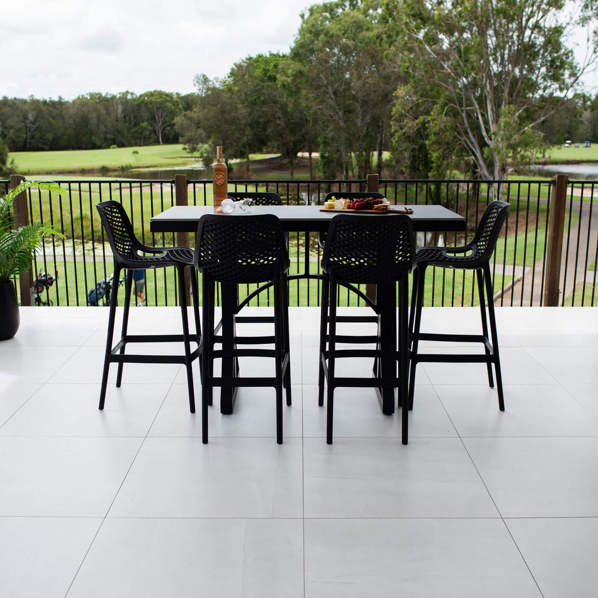 best-outdoor-furniture-Roma 75 Malibu - 7pce (150x65) - Outdoor Bar Set #color_BLACK