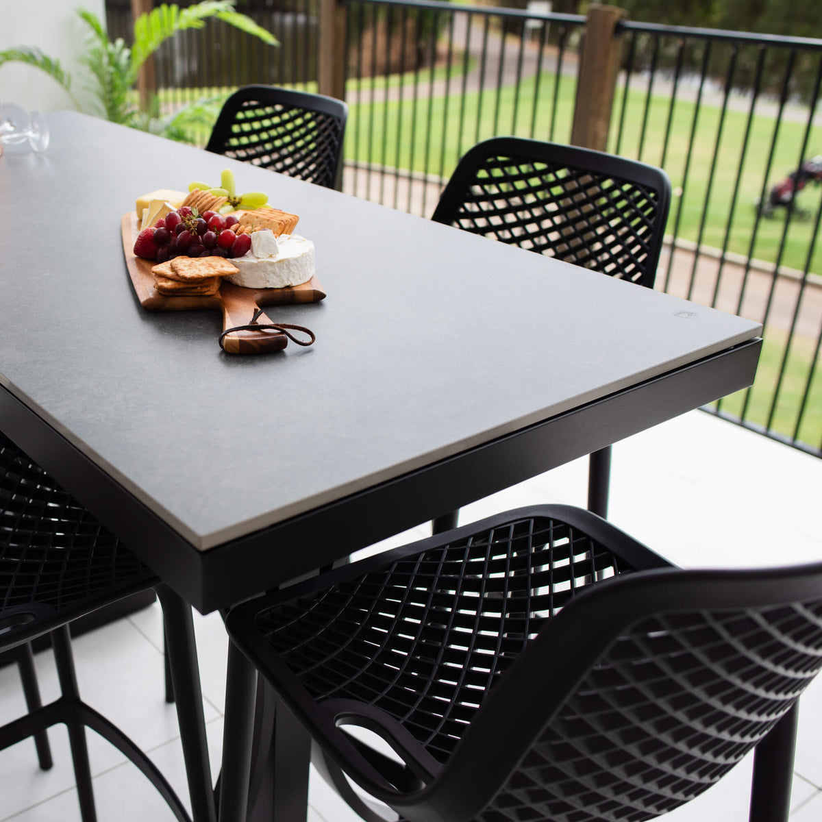 best-outdoor-furniture-Roma 75 Malibu - 7pce (150x65) - Outdoor Bar Set #color_BLACK