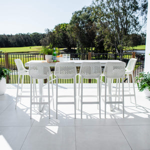 best-outdoor-furniture-Roma 75 Malibu - 7pce (200x65) - Outdoor Bar Set - Outdoor Bar Set #color_WHITE