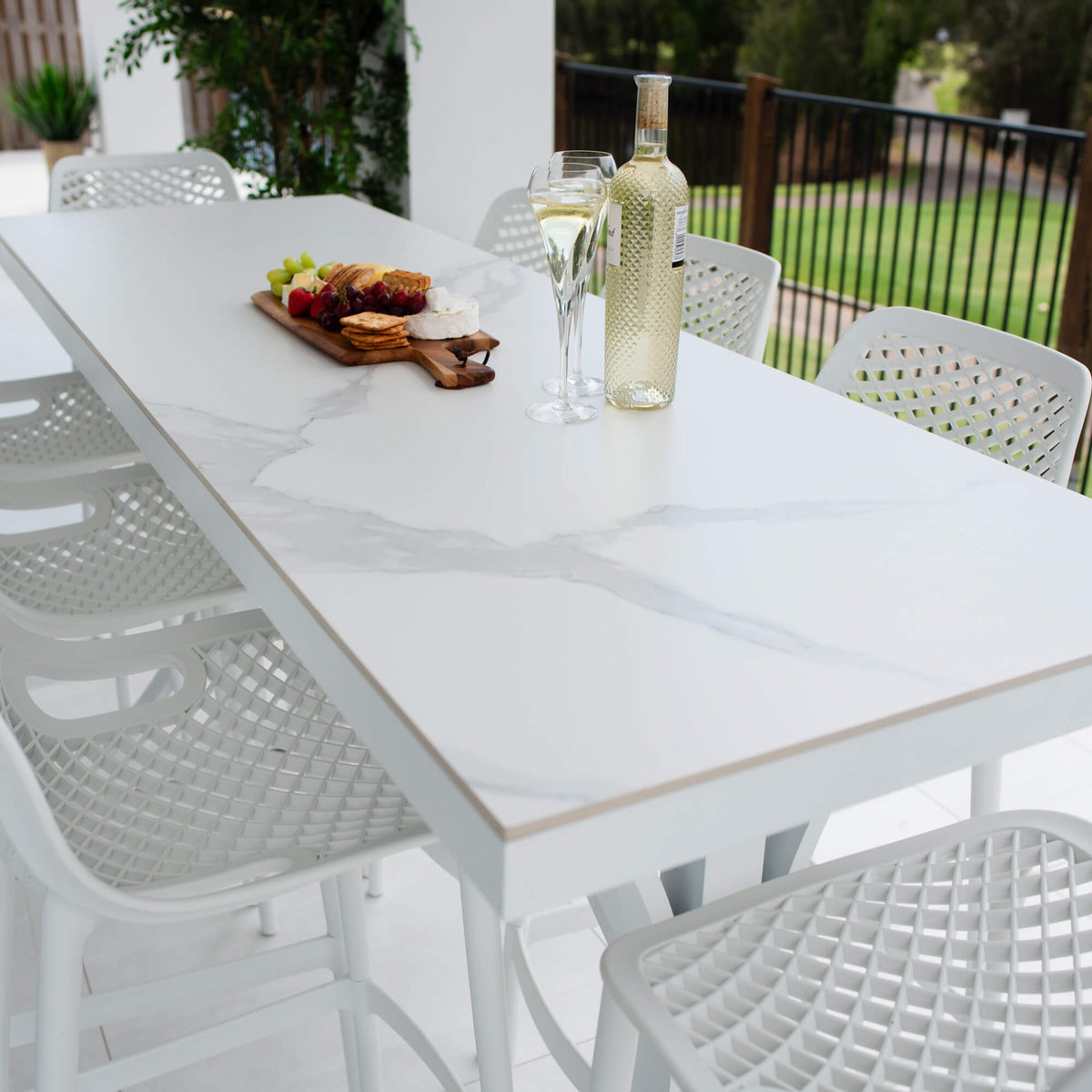 best-outdoor-furniture-Roma 75 Malibu - 9pce (200x65) - Outdoor Bar Set #color_WHITE