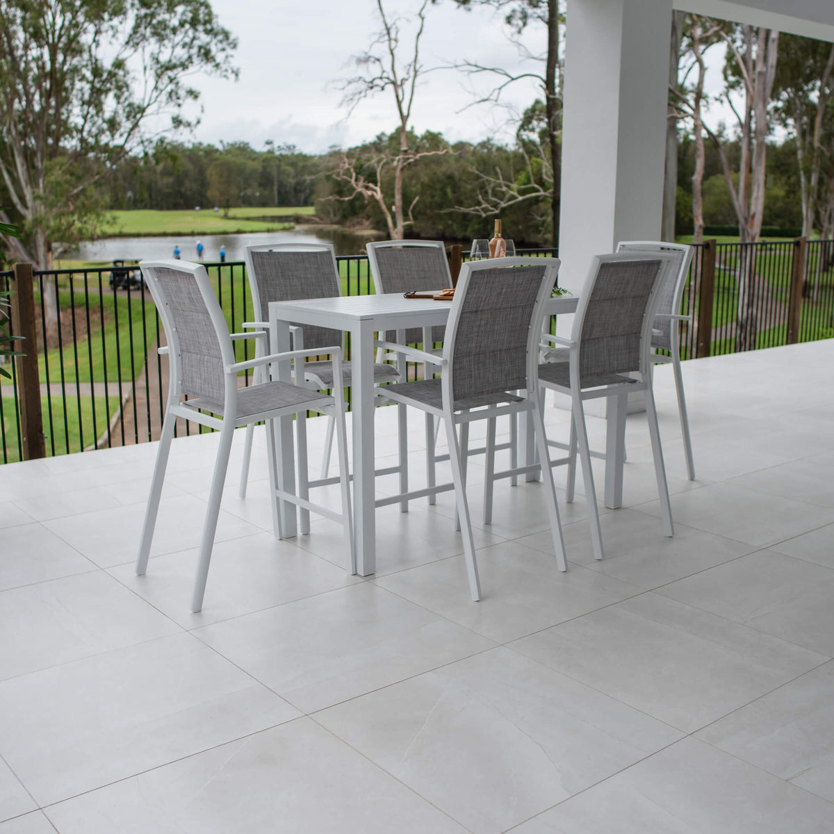 best-outdoor-furniture-Shelby Alum Slat Bar - 7pce - Outdoor Bar Set F #color_WHITE