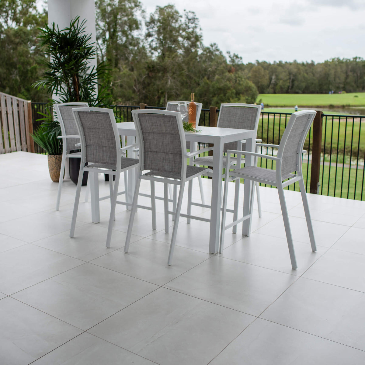 best-outdoor-furniture-Shelby Alum Slat Bar - 7pce - Outdoor Bar Set F #color_WHITE