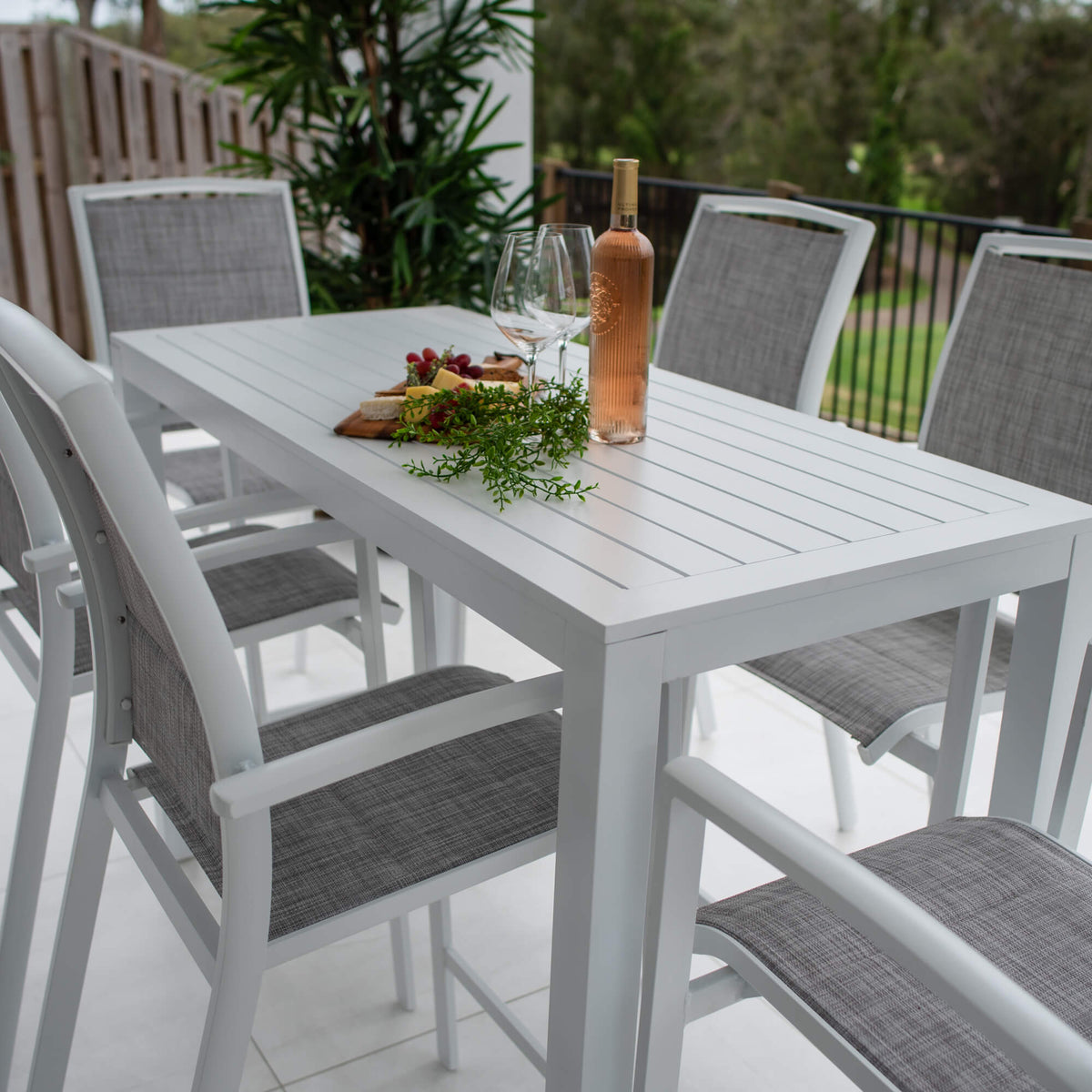 best-outdoor-furniture-Shelby Alum Slat Bar - 7pce - Outdoor Bar Set F #color_WHITE