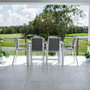 best-outdoor-furniture-Shelby Alum Slat Bar - 7pce - Outdoor Bar Set F #color_WHITE