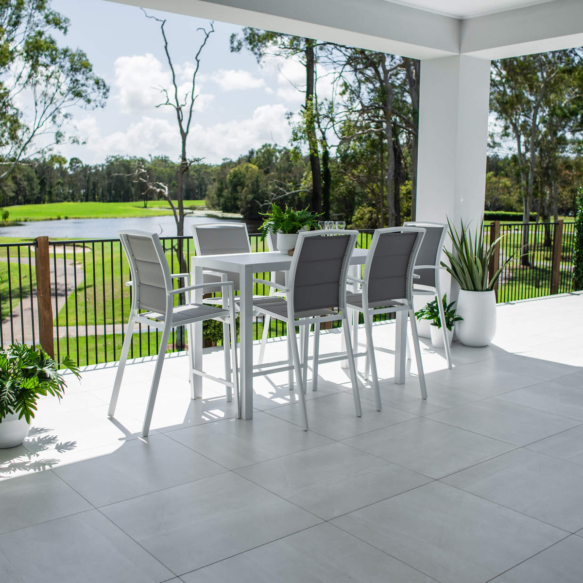 best-outdoor-furniture-Shelby Alum Slat Bar - 7pce - Outdoor Bar Set F #color_WHITE