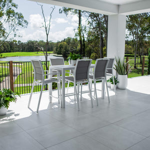 best-outdoor-furniture-Shelby Alum Slat Bar - 7pce - Outdoor Bar Set F #color_WHITE