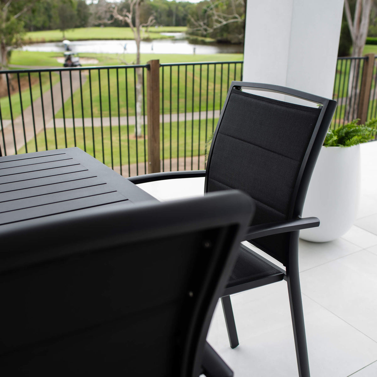 best-outdoor-furniture-Shelby Alum Slat Bar - 7pce - Outdoor Bar Set F #color_BLACK