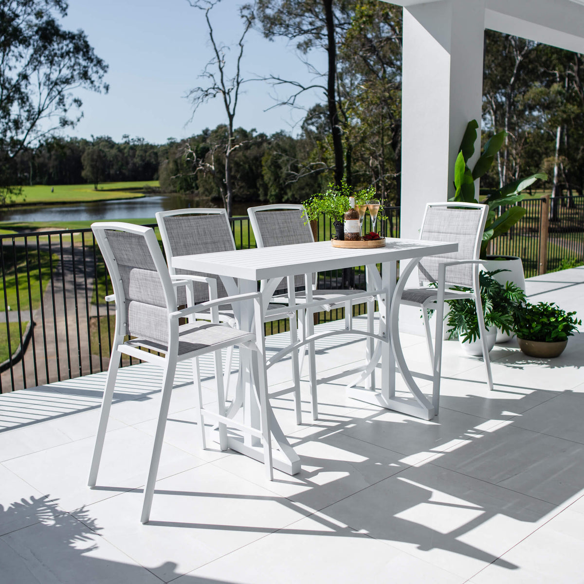 best-outdoor-furniture-Shelby - Bergen Slat Bar 150 - 5pce - Outdoor Bar Set #color_WHITE