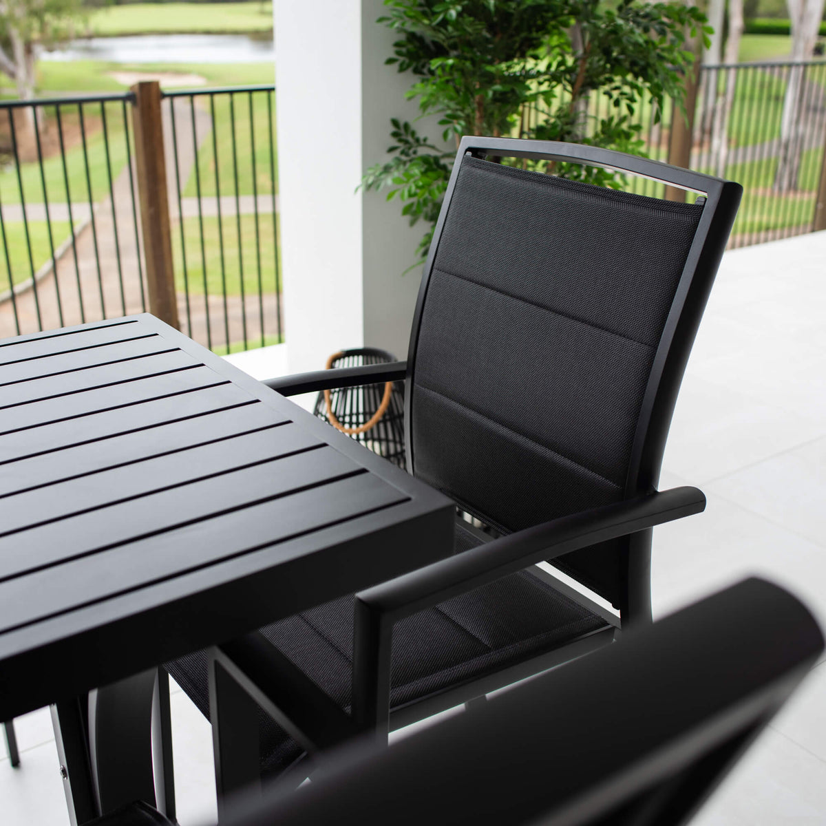 Shelby - Bergen Slat Bar 150 - 7pce - Outdoor Bar Set