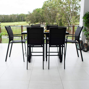 best-outdoor-furniture-Shelby - Bergen Slat Bar 150 - 7pce - Outdoor Bar Set #color_BLACK