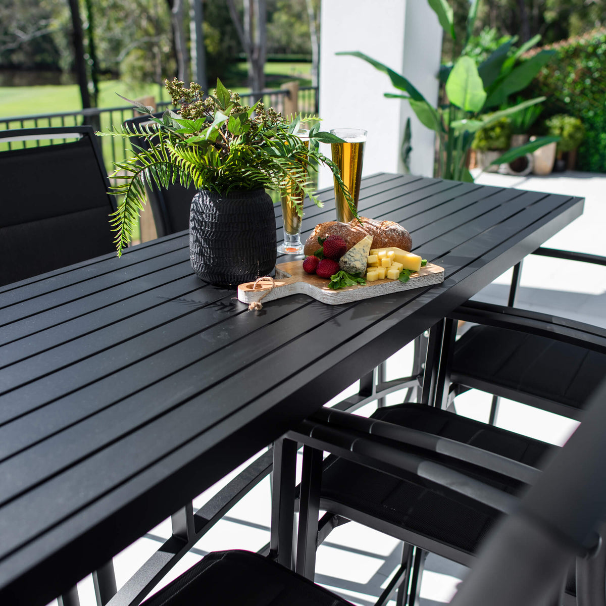 Shelby - Bergen Slat Bar 200 - 7pce - Outdoor Bar Set