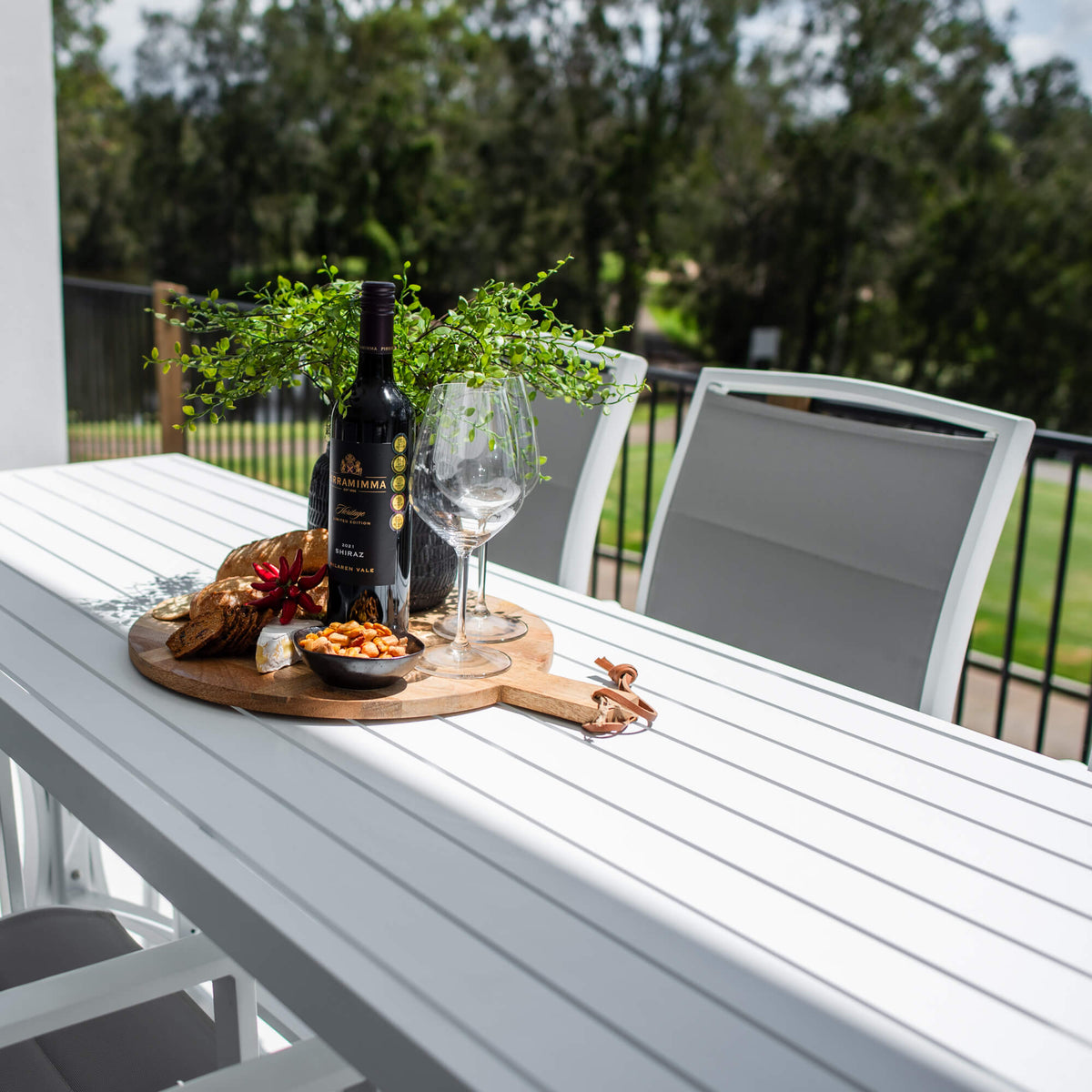 Shelby - Bergen Slat Bar 200 - 7pce - Outdoor Bar Set