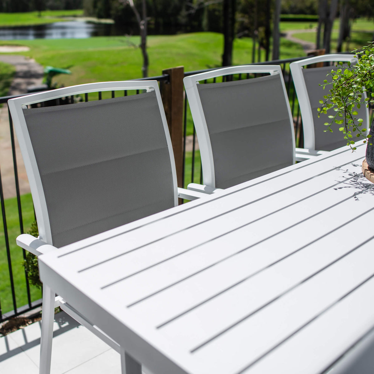 Shelby - Bergen Slat Bar 200 - 7pce - Outdoor Bar Set