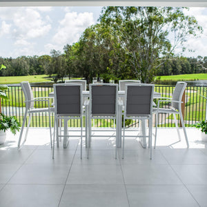 best-outdoor-furniture-Shelby Bergen - 9pce (200x65) - Outdoor Bar Set #color_WHITE