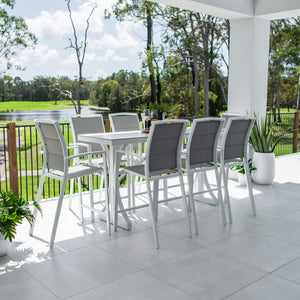 best-outdoor-furniture-Shelby Bergen - 9pce (200x65) - Outdoor Bar Set #color_WHITE-GREY