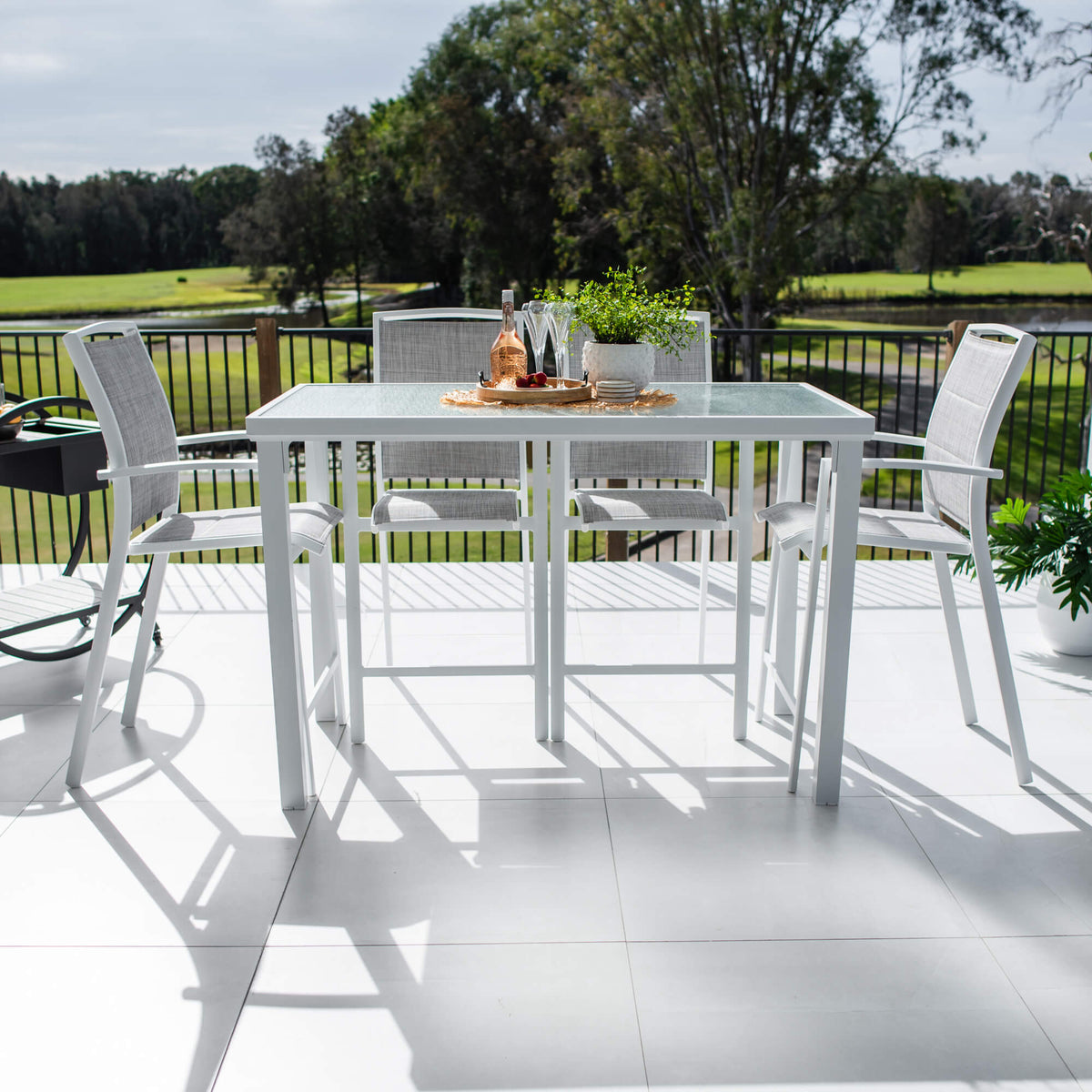 best-outdoor-furniture-Shelby Hudson - 5pce (150x80) - Outdoor Bar Set #color_WHITE