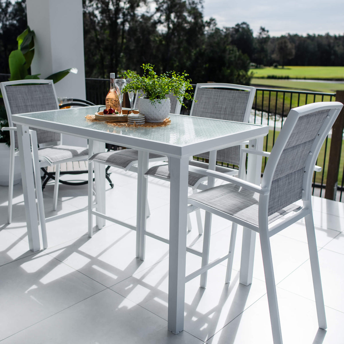 best-outdoor-furniture-Shelby Hudson - 5pce (150x80) - Outdoor Bar Set #color_WHITE