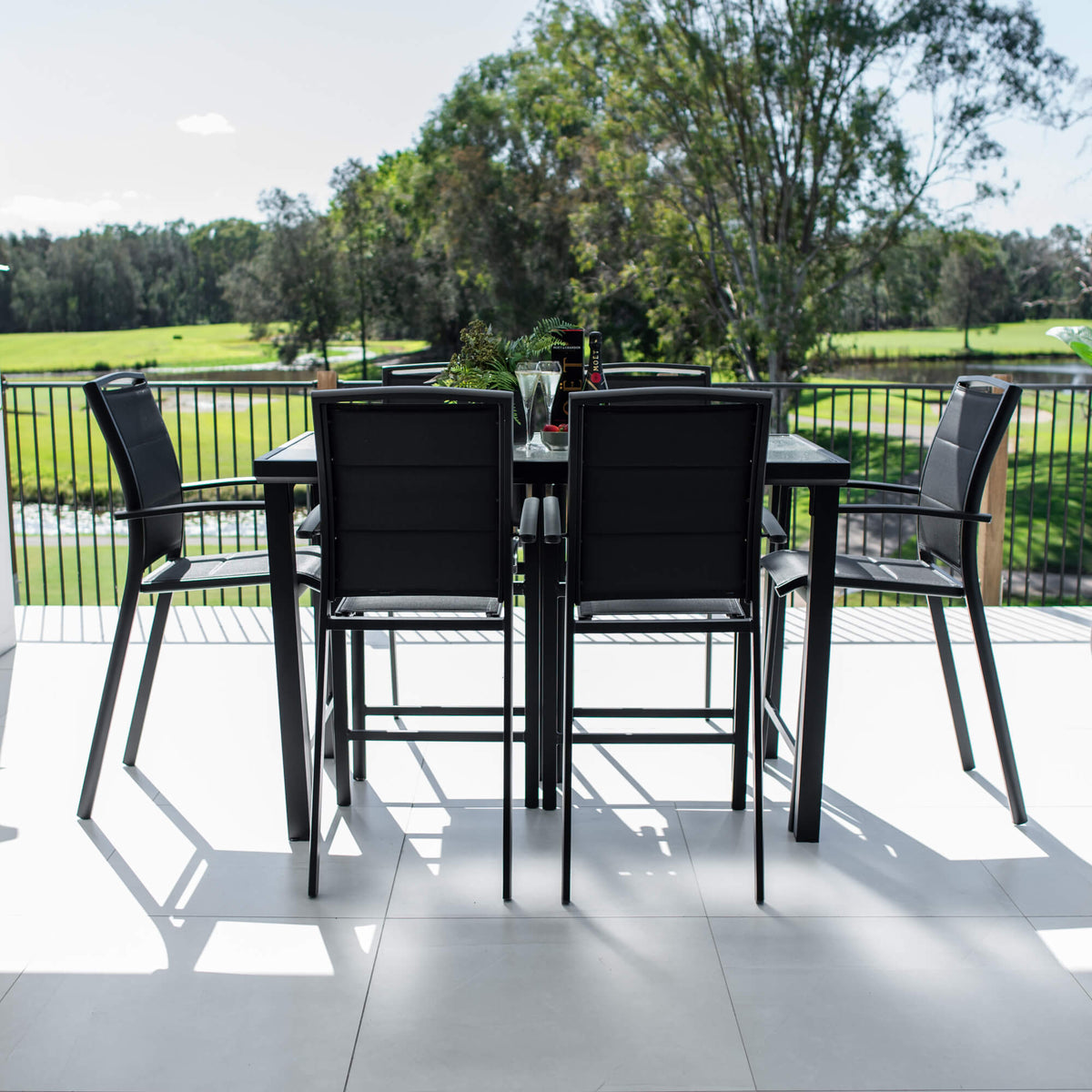 best-outdoor-furniture-Shelby Hudson - 7pce (150x80) - Outdoor Bar Set #color_BLACK