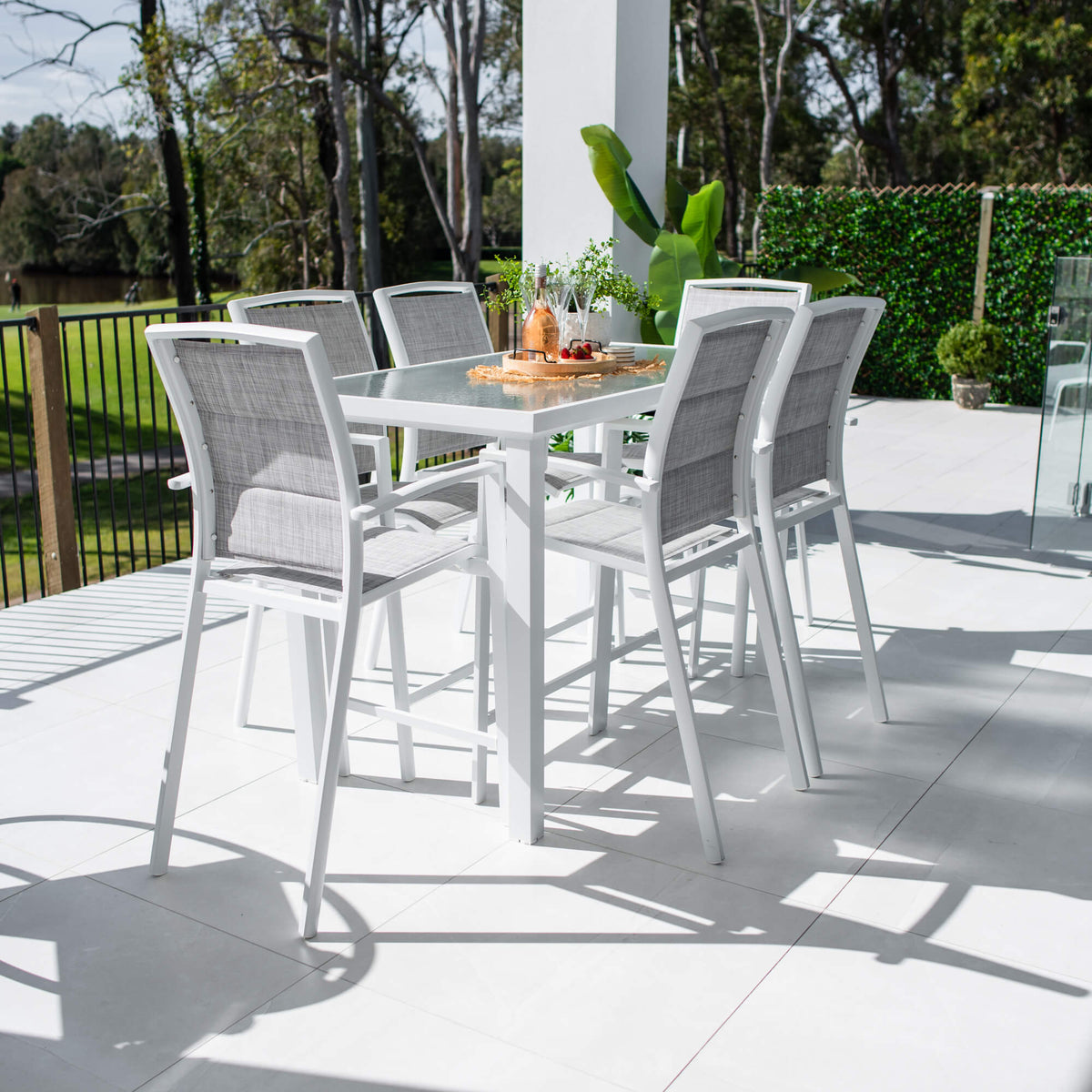 best-outdoor-furniture-Shelby Hudson - 7pce (150x80) - Outdoor Bar Set #color_WHITE