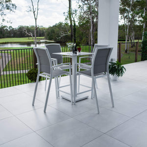 best-outdoor-furniture-Shelby Lennox - 5pce (70x70) - Outdoor Bar Set #color_WHITE