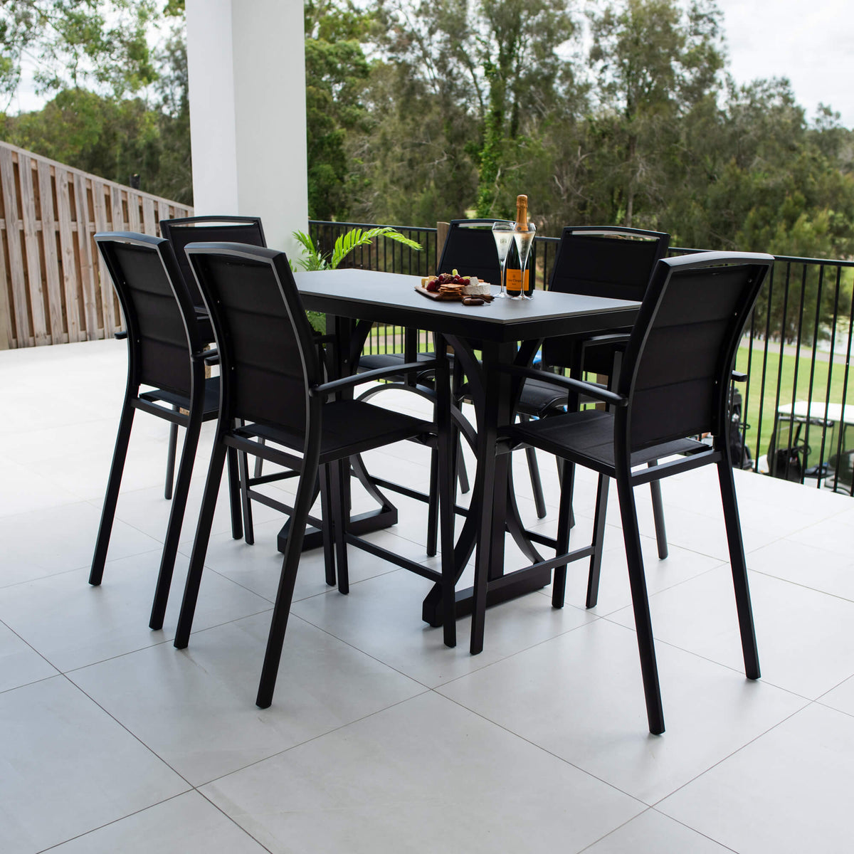 best-outdoor-furniture-Shelby Malibu - 7pce (150x65) - Outdoor Bar Set #color_BLACK