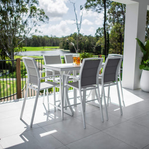 best-outdoor-furniture-Shelby Malibu - 7pce (150x65) - Outdoor Bar Set #color_WHITE