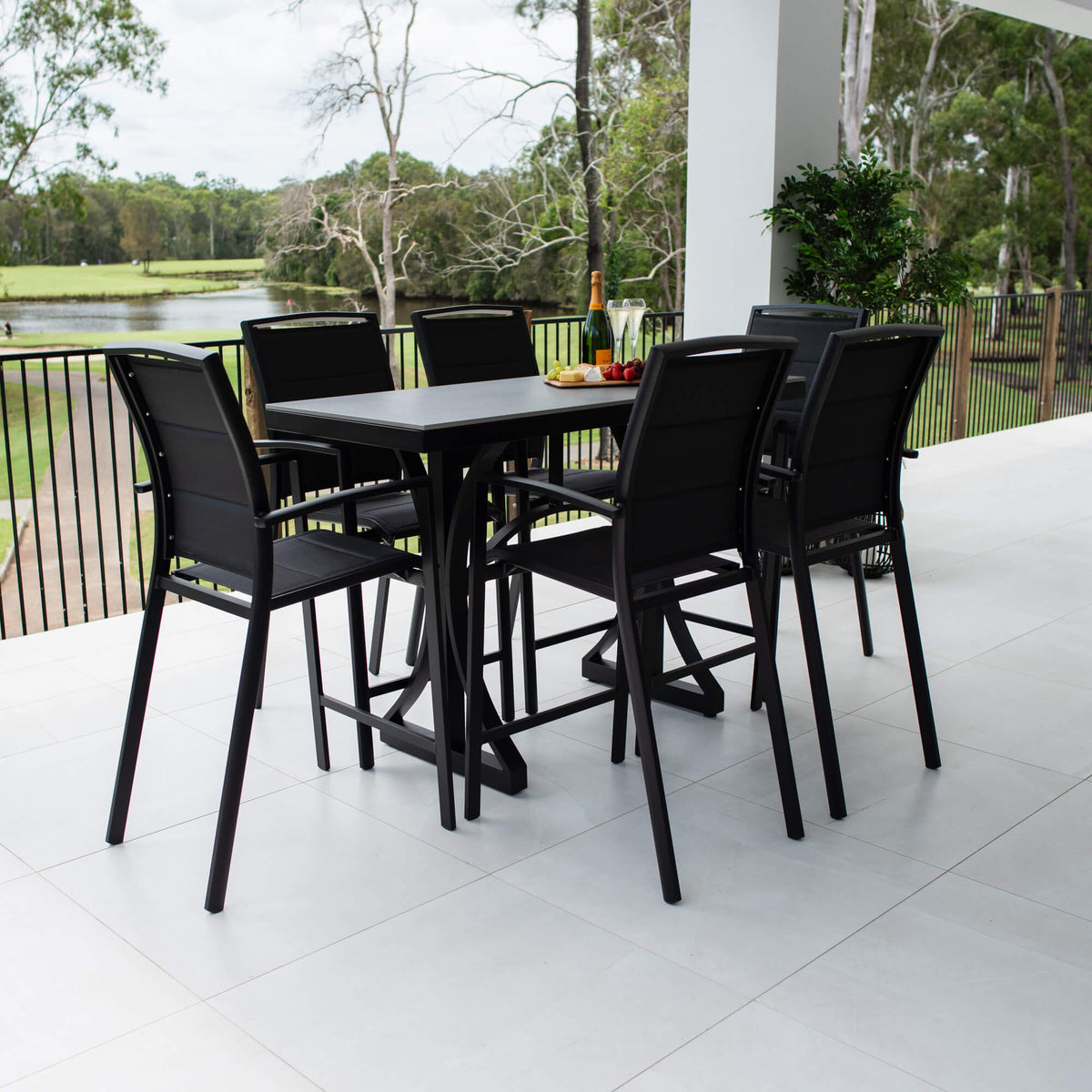 best-outdoor-furniture-Shelby Malibu - 7pce (150x65) - Outdoor Bar Set #color_BLACK