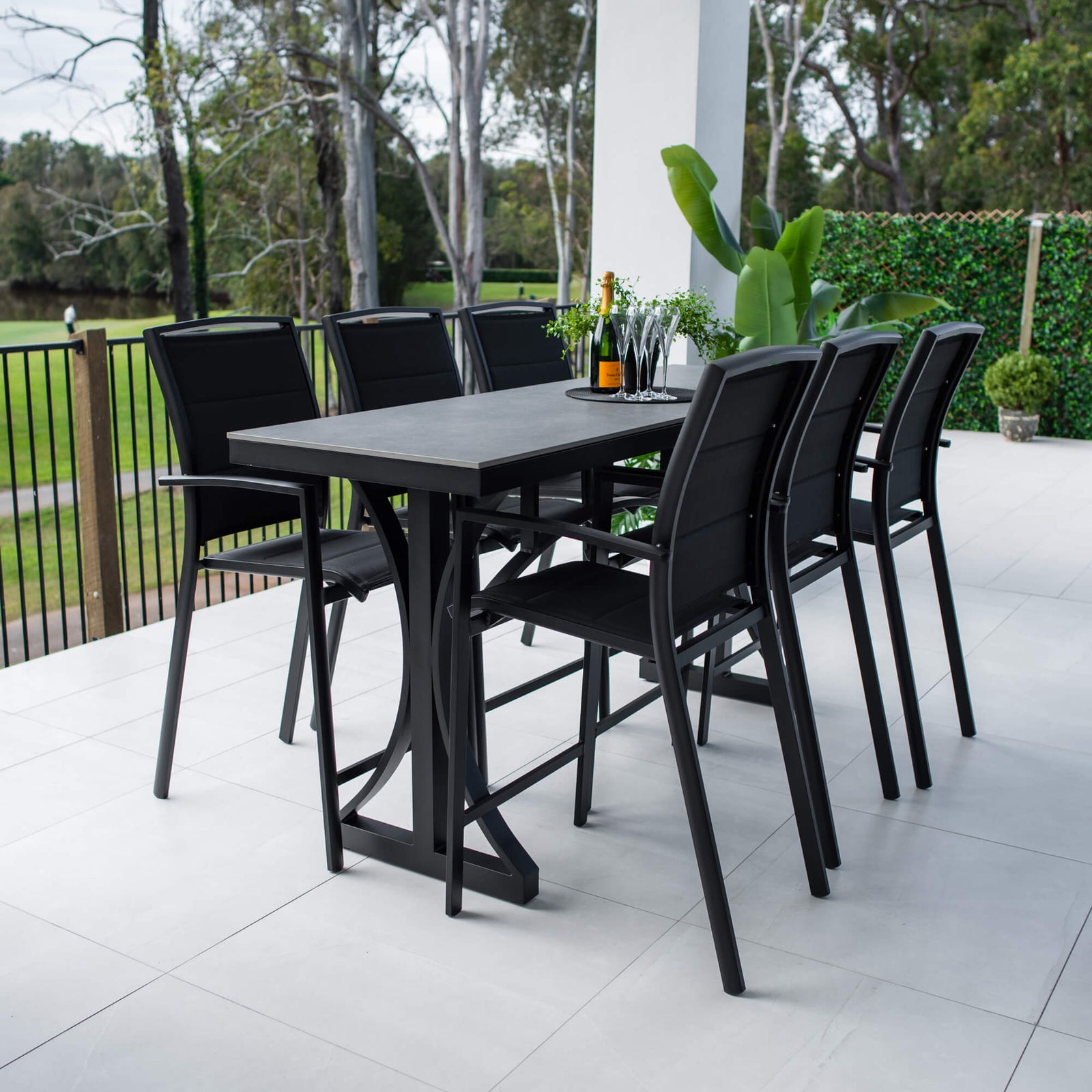 best-outdoor-furniture-Shelby Malibu - 7pce (200x65) - Outdoor Bar Set #color_BLACK