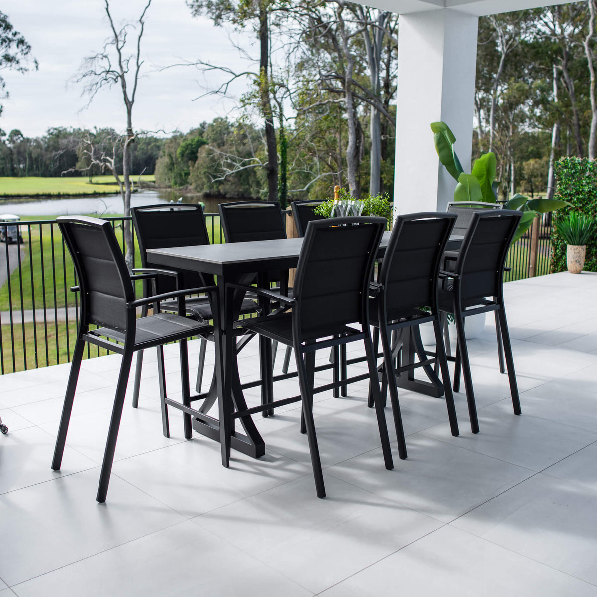 best-outdoor-furniture-Shelby Malibu - 9pce (200x65) - Outdoor Bar Set #color_BLACK