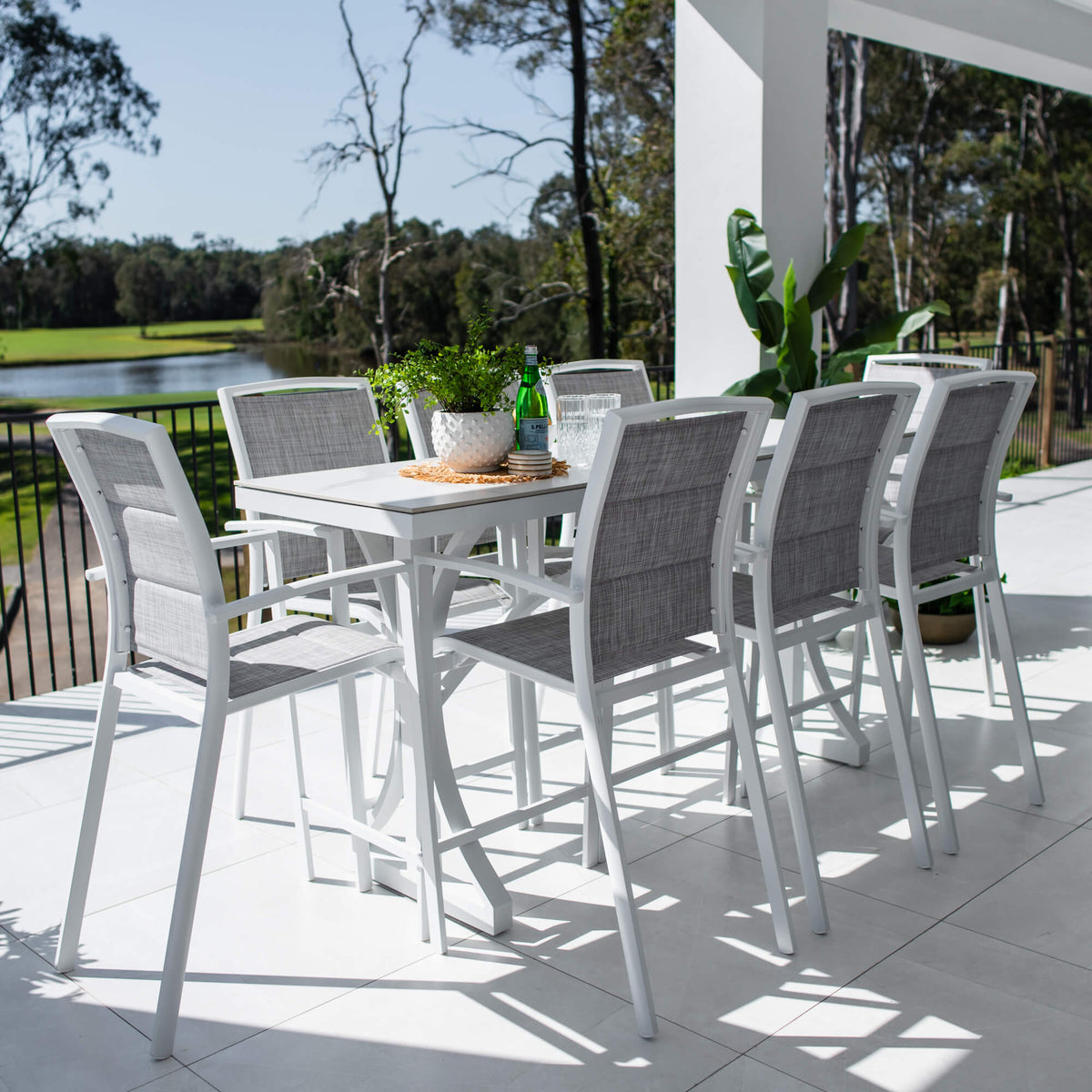 best-outdoor-furniture-Shelby Malibu - 9pce (200x65) - Outdoor Bar Set #color_WHITE