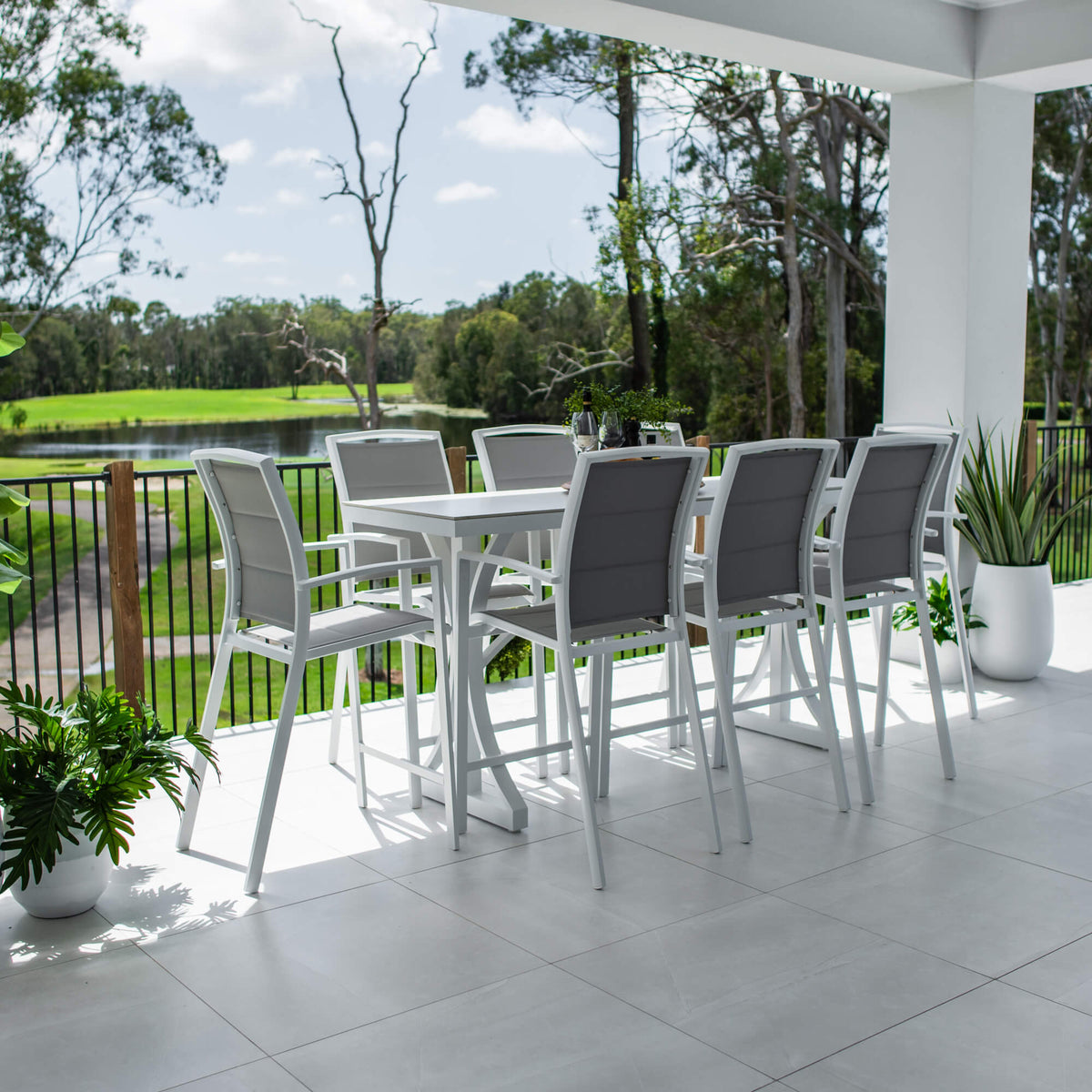 best-outdoor-furniture-Shelby Malibu - 9pce (200x65) - Outdoor Bar Set #color_WHITE