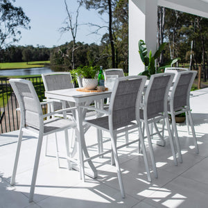 best-outdoor-furniture-Shelby Malibu - 9pce (200x65) - Outdoor Bar Set #color_WHITE