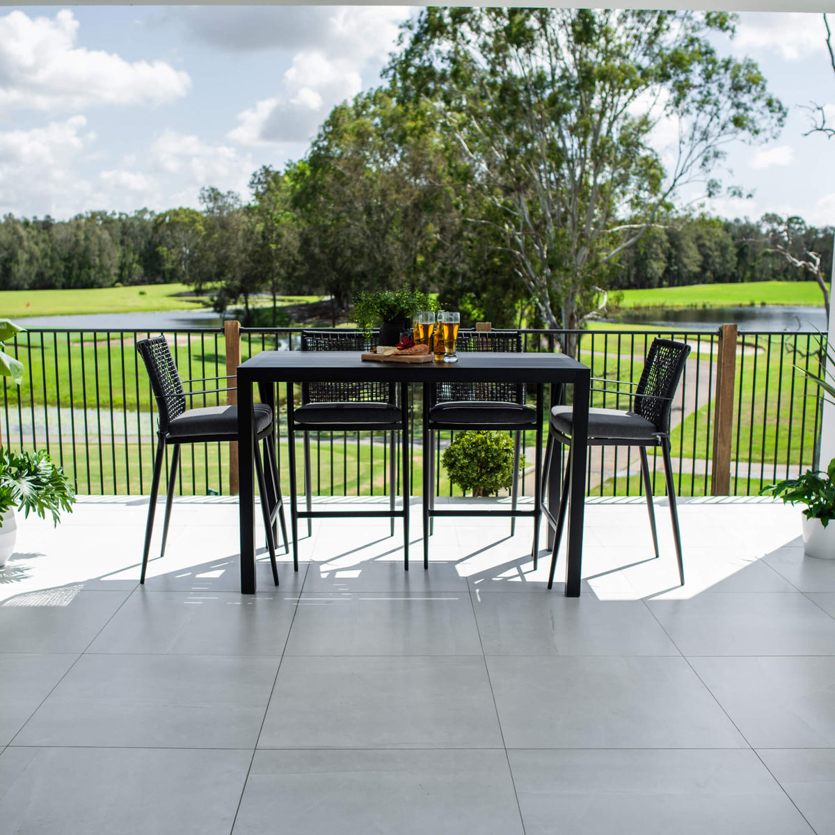 best-outdoor-furniture-Vienna Rope Aria - 5pce (150x80) - Outdoor Bar Set #color_BLACK