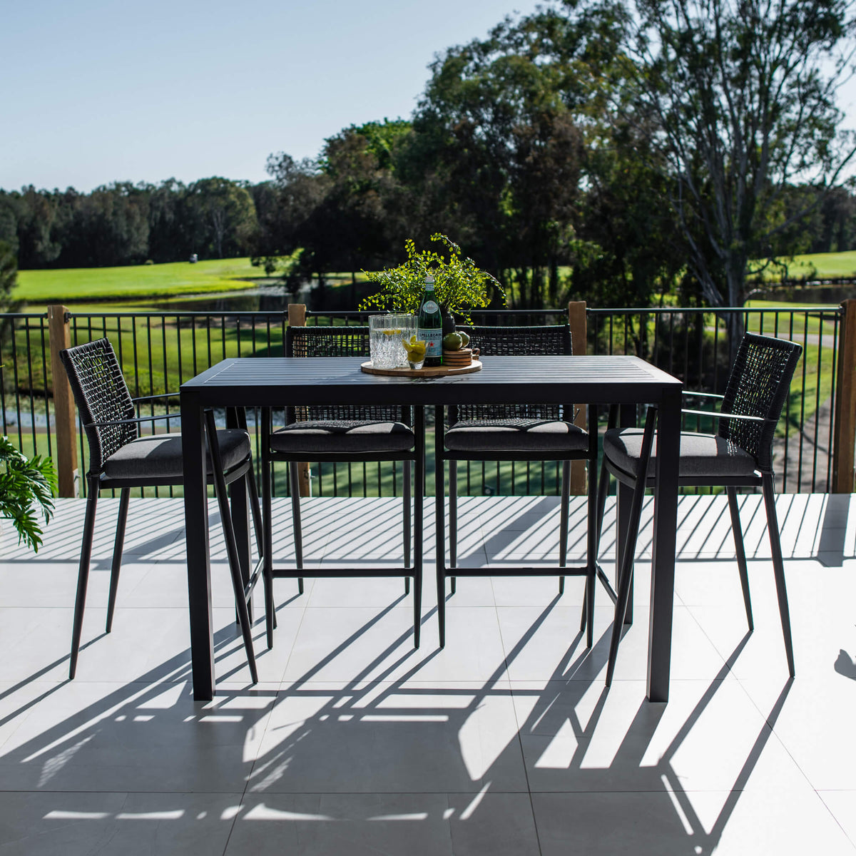 best-outdoor-furniture-Vienna Rope Aria - 5pce (150x80) - Outdoor Bar Set #color_BLACK