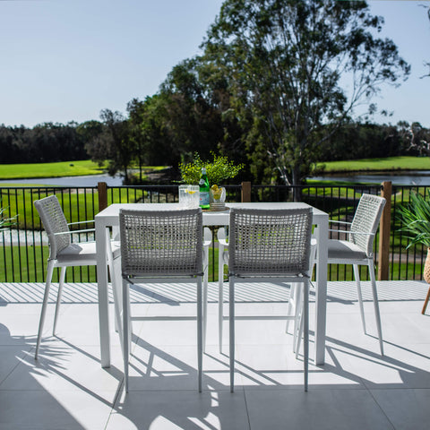 Vienna Rope Aria - 5pce (150x80) - Outdoor Bar Set