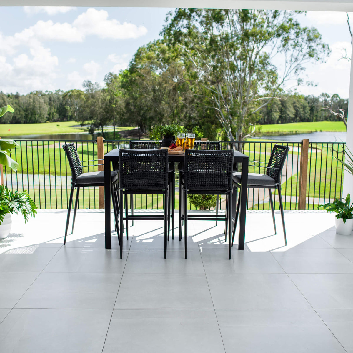 best-outdoor-furniture-Vienna Rope Aria - 7pce (150x80) - Outdoor Bar Set #color_BLACK