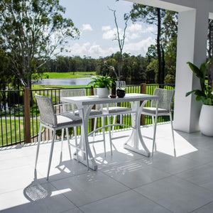 best-outdoor-furniture-Vienna Rope Bergen - 5pce (150x65) - Outdoor Bar Set #color_WHITE