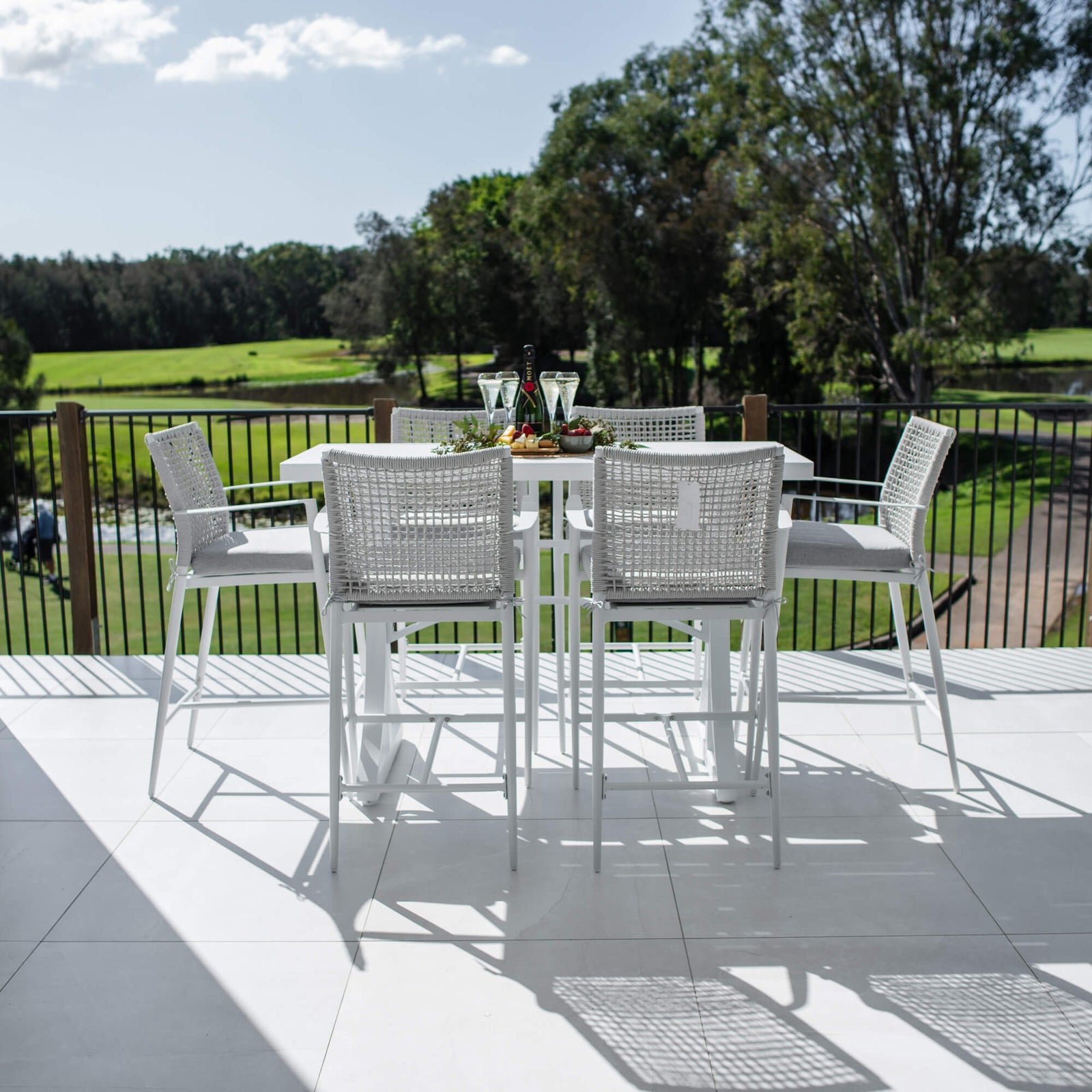 best-outdoor-furniture-Vienna Rope Bergen - 7pce (150x65) - Outdoor Bar Set #color_WHITE