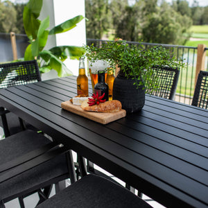 best-outdoor-furniture-Vienna Rope Bergen - 7pce (150x65) - Outdoor Bar Set #color_BLACK