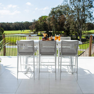 best-outdoor-furniture-Vienna Rope Bergen - 7pce (200x65) - Outdoor Bar Set #color_WHITE