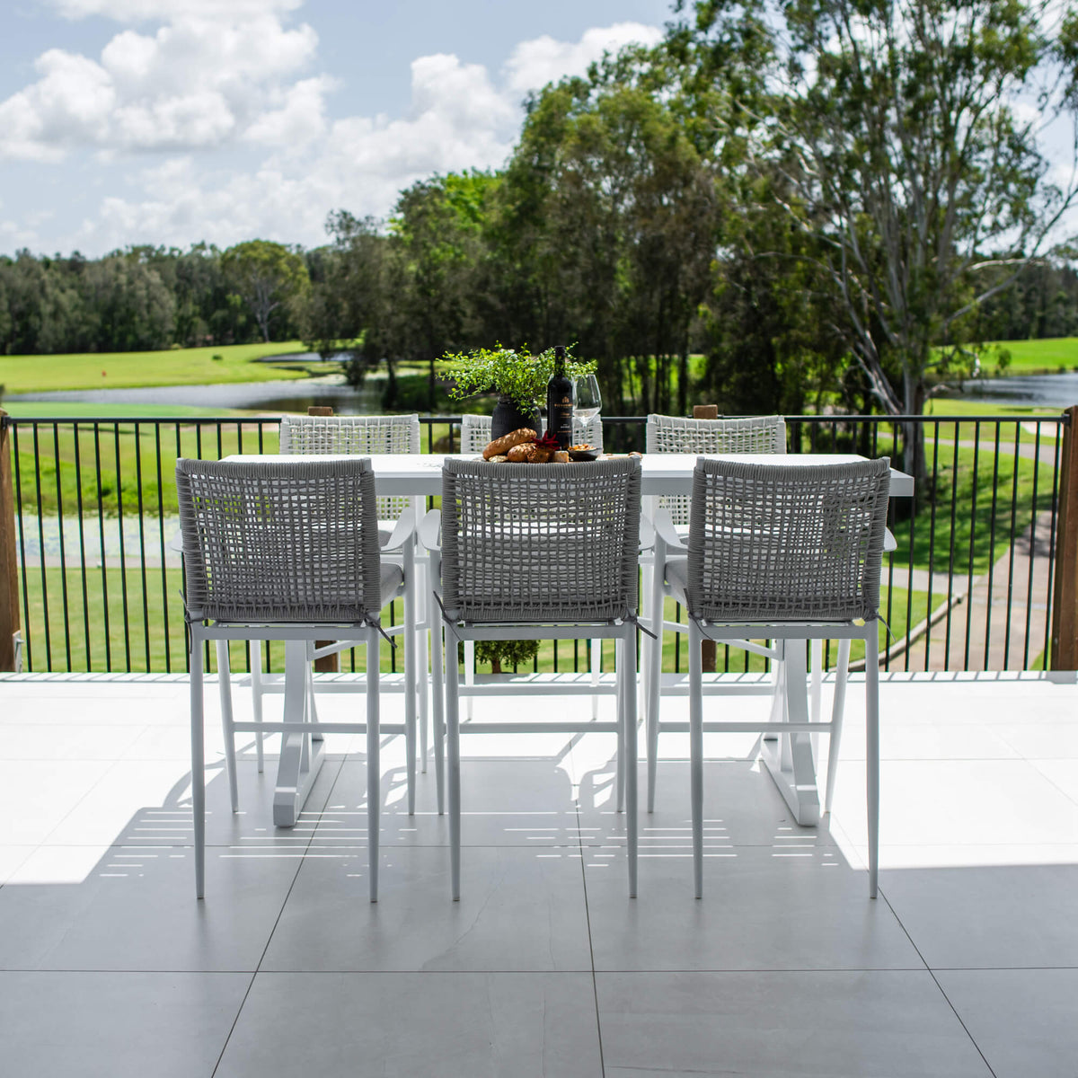 best-outdoor-furniture-Vienna Rope Bergen - 7pce (200x65) - Outdoor Bar Set #color_WHITE