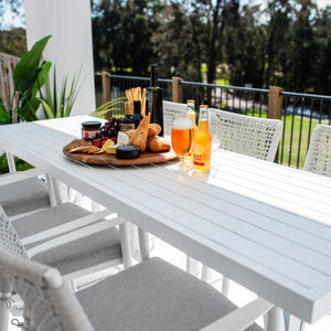 best-outdoor-furniture-Vienna Rope Bergen - 7pce (200x65) - Outdoor Bar Set #color_WHITE