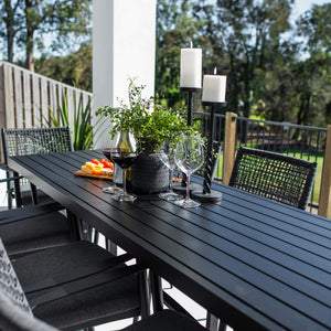 best-outdoor-furniture-Vienna Rope Bergen - 9pce (200x65) - Outdoor Bar Set #color_BLACK