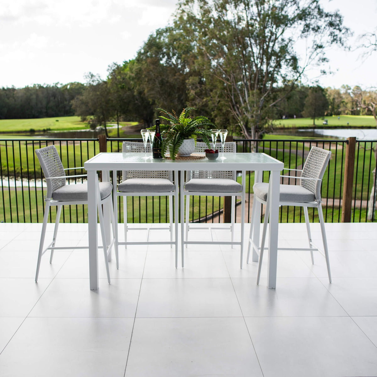 best-outdoor-furniture-Vienna Rope Hudson - 5pce (150x80) - Outdoor Bar Set #color_WHITE