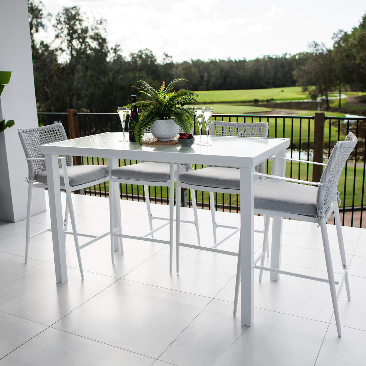 best-outdoor-furniture-Vienna Rope Hudson - 5pce (150x80) - Outdoor Bar Set #color_WHITE