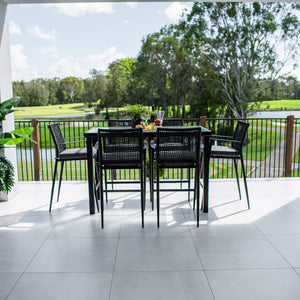 best-outdoor-furniture-Vienna Rope Hudson - 7pce (150x80) - Outdoor Bar Set #color_BLACK