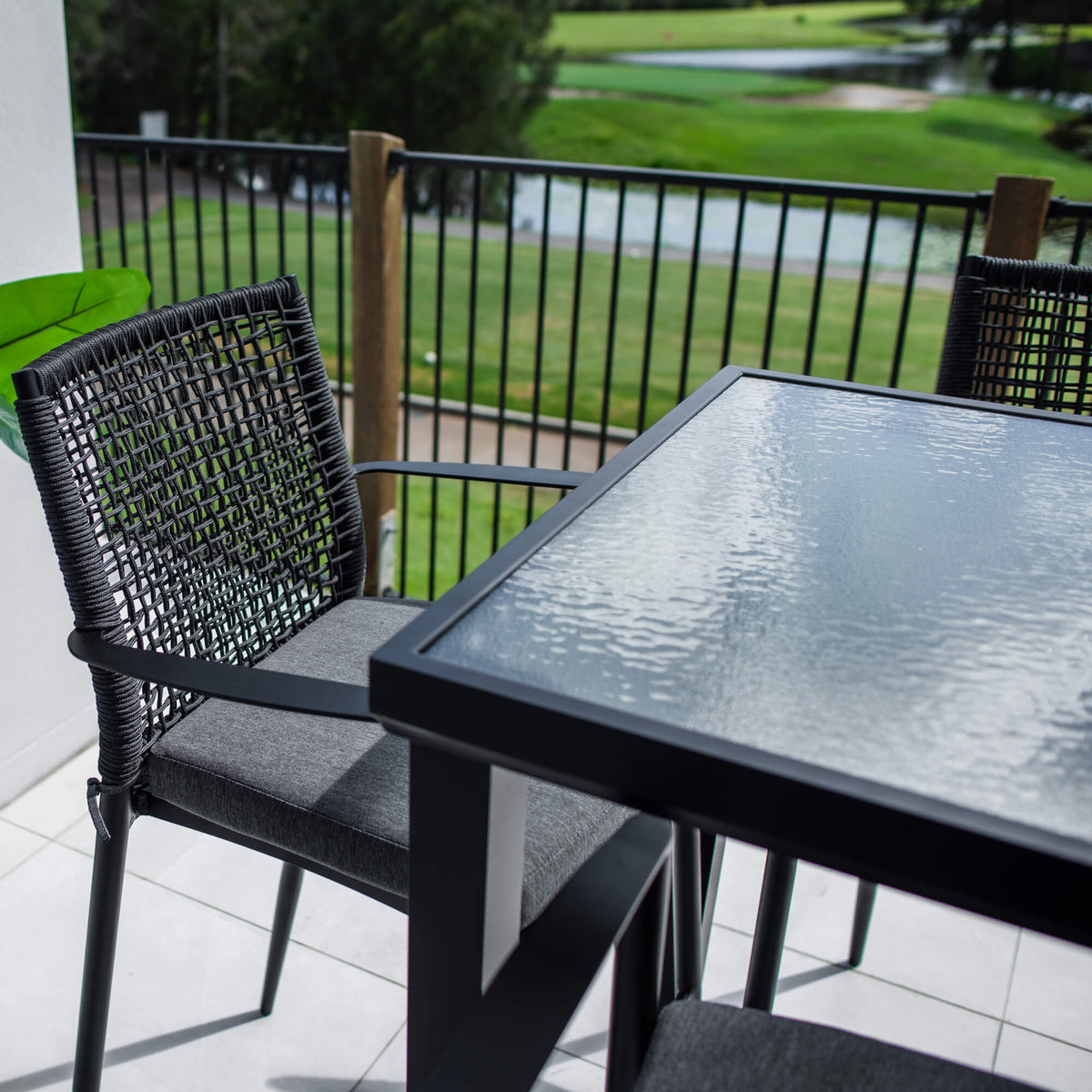 best-outdoor-furniture-Vienna Rope Hudson - 7pce (150x80) - Outdoor Bar Set #color_BLACK